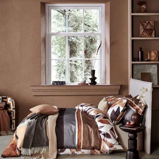 Vandyck Autumn Fern dekbedovertrek 260x220/240 Taupe