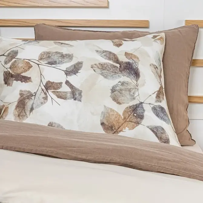 Dommelin Housse de couette Fall Satin 400TC Muscade 140x200/220 cm