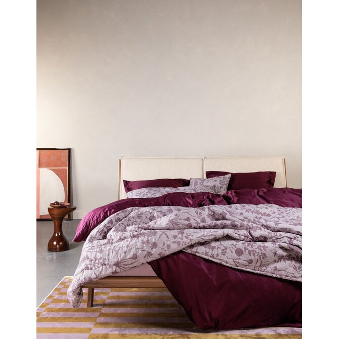 Essenza Aziza Housse de couette 200x200/220 Mauve vin