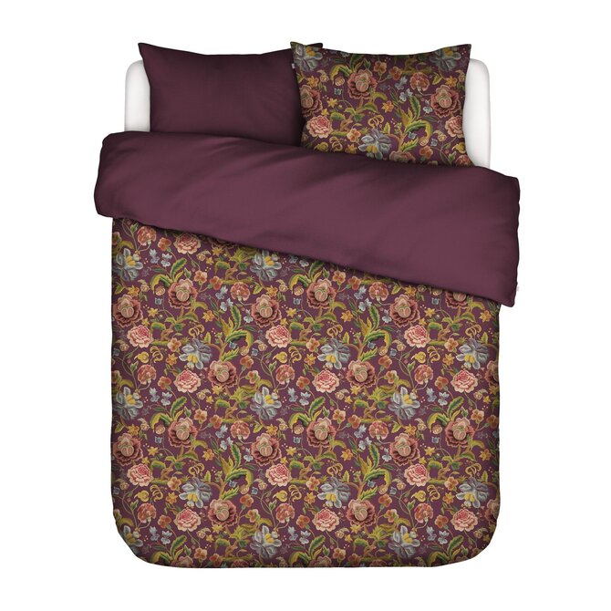 Essenza Rosanella Housse de couette 140x200/220 Mauve vin