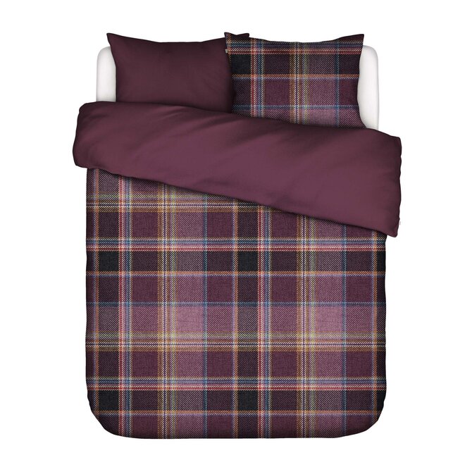 Essenza Meau Housse de couette 200x200/220 Mauve vin