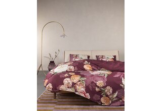 Essenza Orianna Housse de couette 140x200/220 Mauve vin