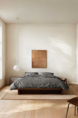 Marc O'Polo Olle Housse de couette 200x200/220 Nouvelle noire