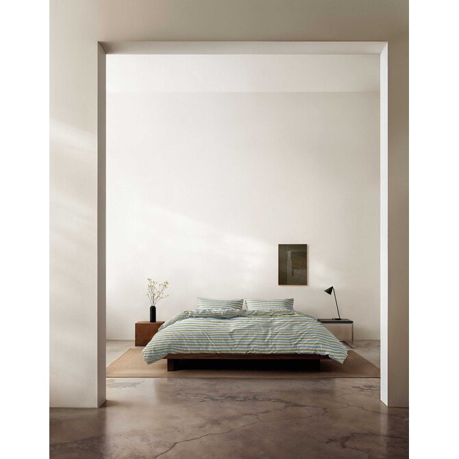 Marc O'Polo Olle Taie d'oreiller 60x70 bleu denim