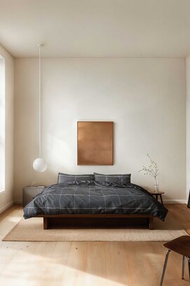 Marc O'Polo Suvie Housse de couette 140x200/220 Anthracite