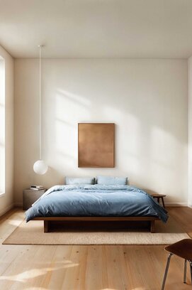 Marc O'Polo Jorn Housse de couette 200x200/220 Bleu calme