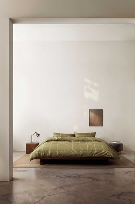 Marc O'Polo Suvie Taie d'oreiller 60x70 Vert petit pois foncé