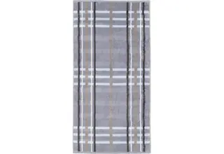 Cawö Noblesse Check Handdoek 50x100 nordic blue