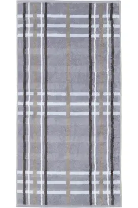 Cawö Noblesse Check Serviette de bain 80x150 bleu nordique