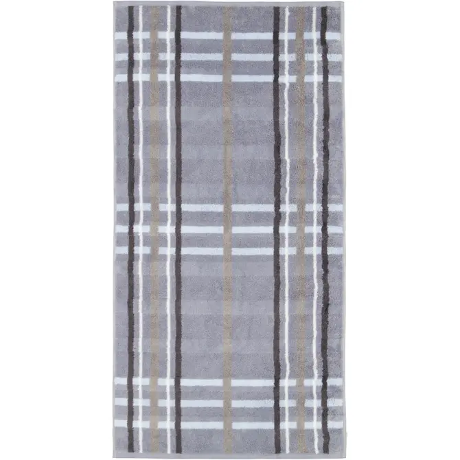 Cawö Noblesse Check Badlaken 80x150 nordic blue