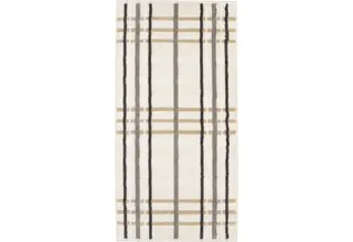 Cawö Noblesse Check Handdoek 50x100 natur