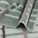 Cawö Cawö Noblesse à carreaux Drap de bain 80x150 vert nordique