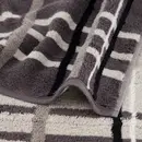 Cawö Cawö Noblesse à carreaux Serviette 50x100 anthracite
