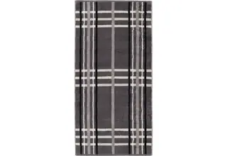 Cawö Noblesse Check Serviette de bain 80x150 anthracite