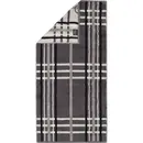 Cawö Cawö Noblesse à carreaux Serviette de bain 80x150 anthracite
