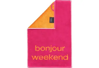 Cawö Cartes postales Serviettes Édition Carte postale Serviettes 30x50 bonjour week-end