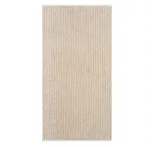 Cawö Rayure bicolore Serviette 50x100 naturel
