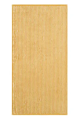 Cawö Rayure bicolore Drap de bain 80x150 or
