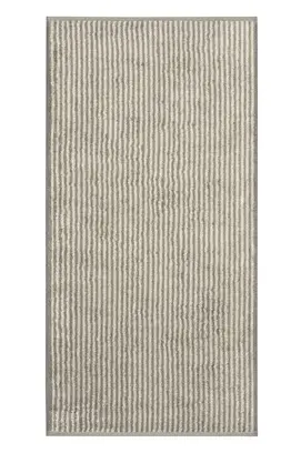 Cawö Two-Tone Stripe Badlaken 80x150 graphit