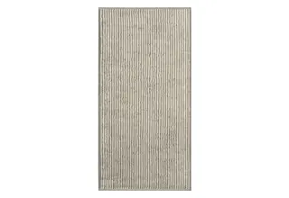 Cawö Two-Tone Stripe Badlaken 80x150 graphit