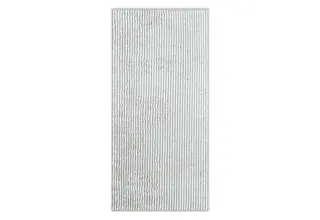 Cawö Rayure bicolore serviette 50x100 platine