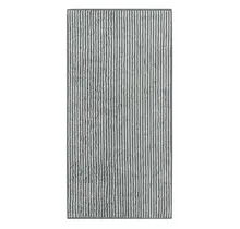 Cawö Rayure bicolore Serviette de bain 80x150 ardoise