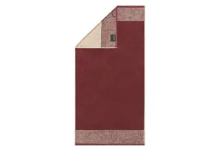 Cawö Two-Tone Badlaken 80x150 bordeaux