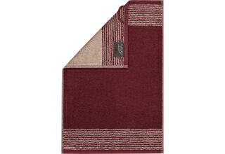 Cawö Bicolore Serviette d'hôtes 30x50 bordeaux