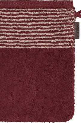 Cawö Two-Tone Washandje 16x22 bordeaux