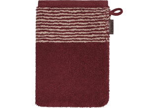 Cawö Two-Tone Washandje 16x22 bordeaux