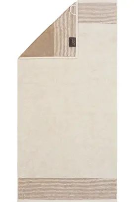 Cawö Bicolore Serviette 50x100 naturel