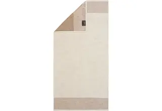 Cawö Bicolore Serviette 50x100 naturel
