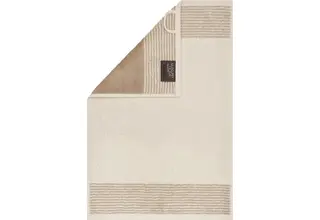 Cawö Bicolore Serviette d'invité 30x50 naturel