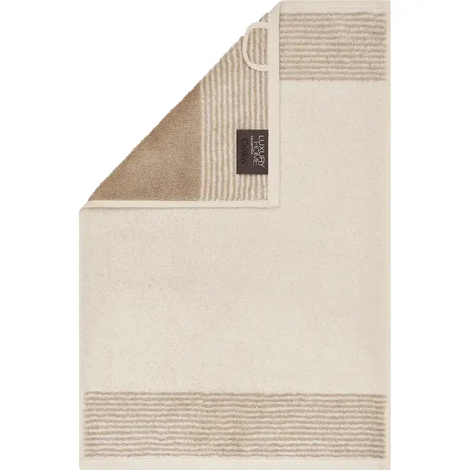 Cawö Two-Tone Gastendoekje 30x50 natur