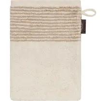 Cawö Two-Tone Washandje 16x22 natur