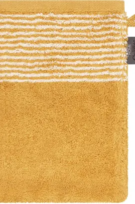 Cawö Bicolore Gant de toilette 16x22 or