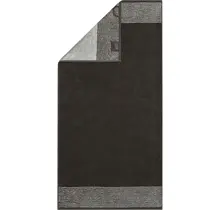 Cawö Two-Tone Handdoek 50x100 basalt