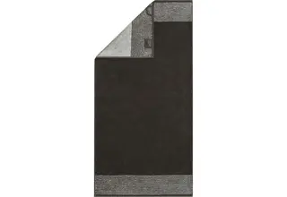 Cawö Bicolore Serviette 50x100 basalte