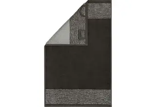 Cawö bicolore Serviette d'invité 30x50 basalte