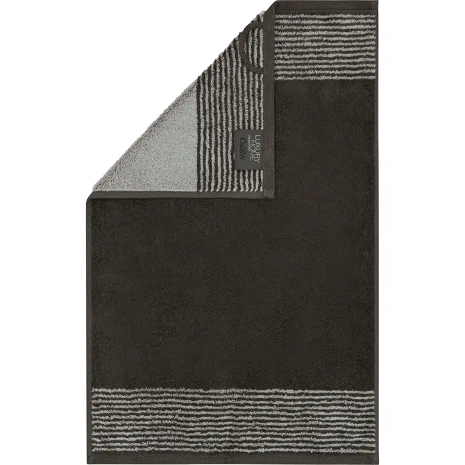 Cawö Two-Tone Gastendoekje 30x50 basalt