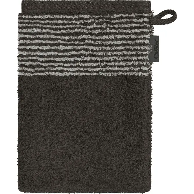 Cawö Two-Tone Washandje 16x22 basalt