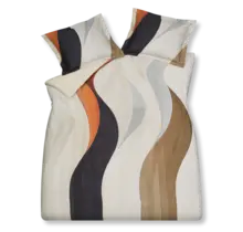 Vandyck Curva dekbedovertrek 200x200/220 Cream Tan