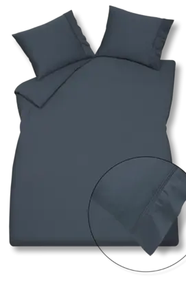 Vandyck Purity 87 Uni Satin kussensloop 60x70 Nightblue