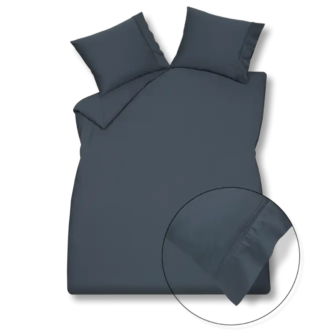 Vandyck Purity 87 Uni Satin taie d'oreiller 60x70 bleu nuit