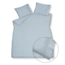 Vandyck Vandyck Purity 87 Uni Satin housse de couette 200x200/220 Bleu poussiéreux