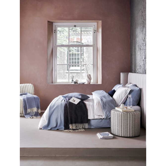 Vandyck Purity 87 Uni Satin dekbedovertrek 200x200/220 Dusty Blue