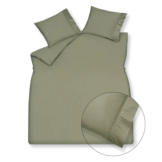 Vandyck Purity 87 satin uni housse de couette 200x200/220 Thym