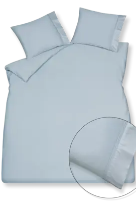 Vandyck Purity 87 Uni Satin dekbedovertrek 260x220/240 Dusty Blue