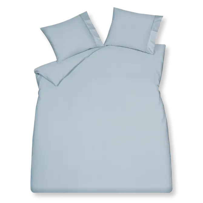 Vandyck Purity 87 Satin uni housse de couette 260x220/240 Bleu poussiéreux