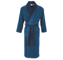 Carl Ross peignoir avec col châle 665200 bleu nuit/saphir 48/50